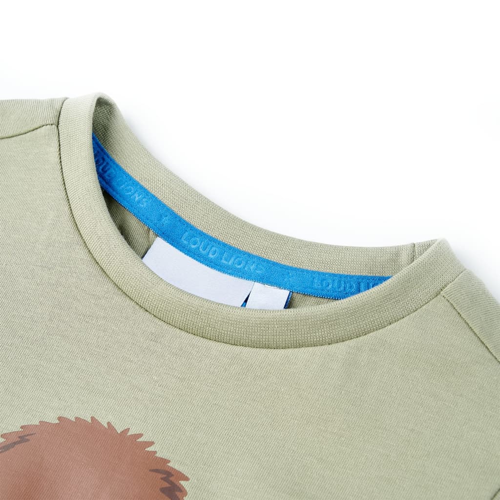 Vidaxl Child's Shirt avec manches courtes 116 Light Kakikentig