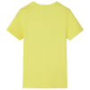 Chemise pour enfants vidaxl avec manches courtes 104 jaune