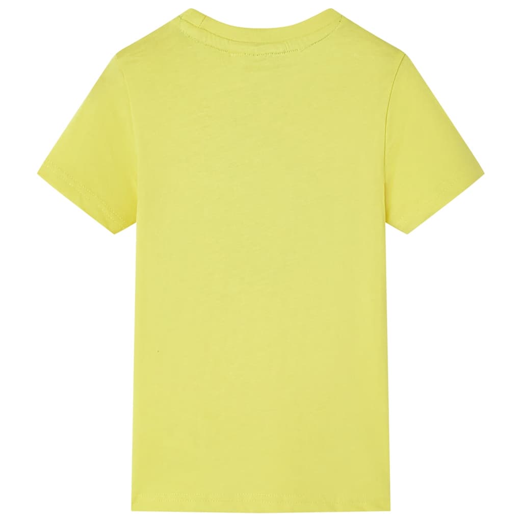 Chemise pour enfants vidaxl avec manches courtes 104 jaune