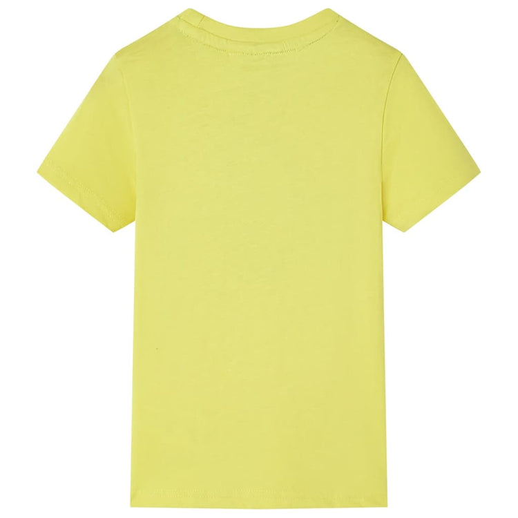 Chemise pour enfants vidaxl avec manches courtes 104 jaune