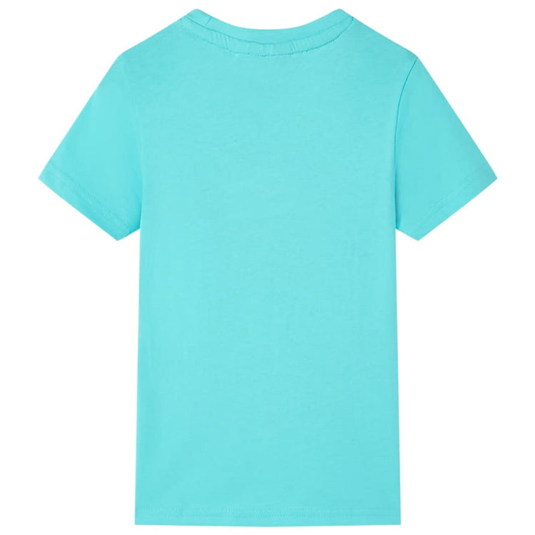 Vidaxl Child's Shirt avec manches courtes 92 Bleu de mer