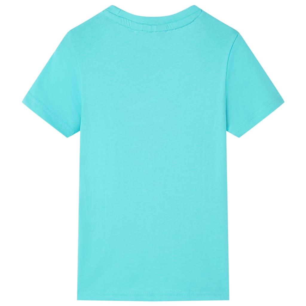 Chemise pour enfants vidaxl avec manches courtes 128 bleu de mer