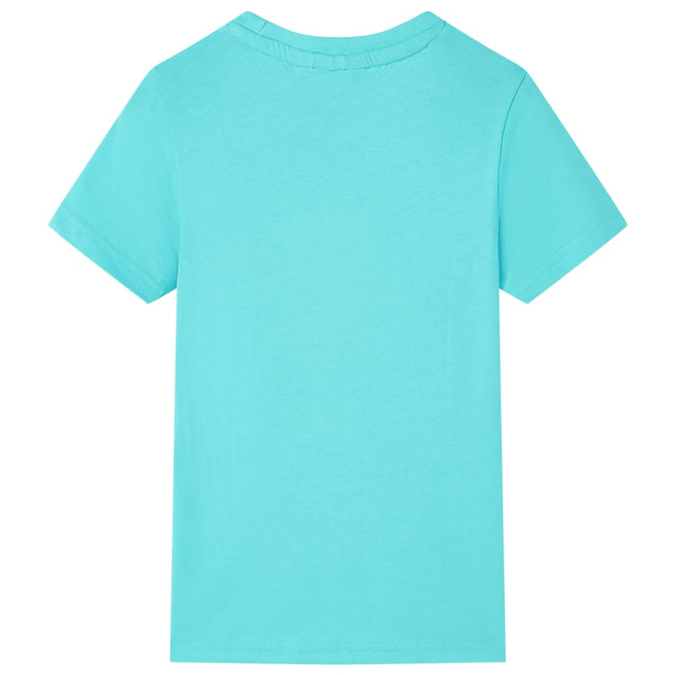 Vidaxl Child's Shirt avec manches courtes 140 bleu de mer