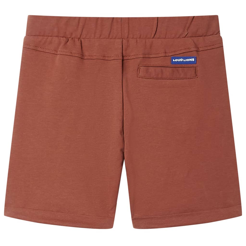 Short pour enfants vidaxl avec trekkoord 116 Brown