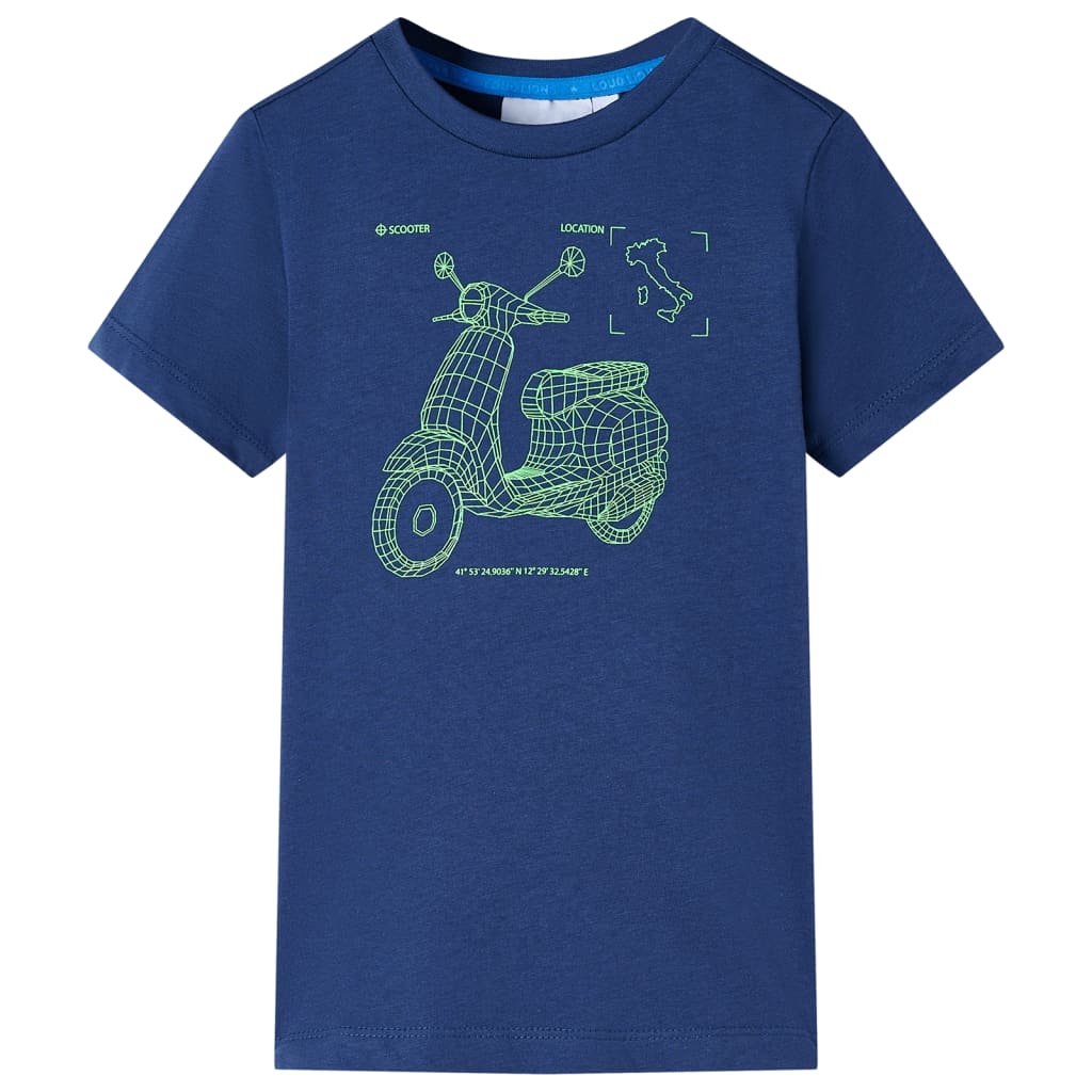 Vidaxl Child's Shirt 140 Bleu foncé
