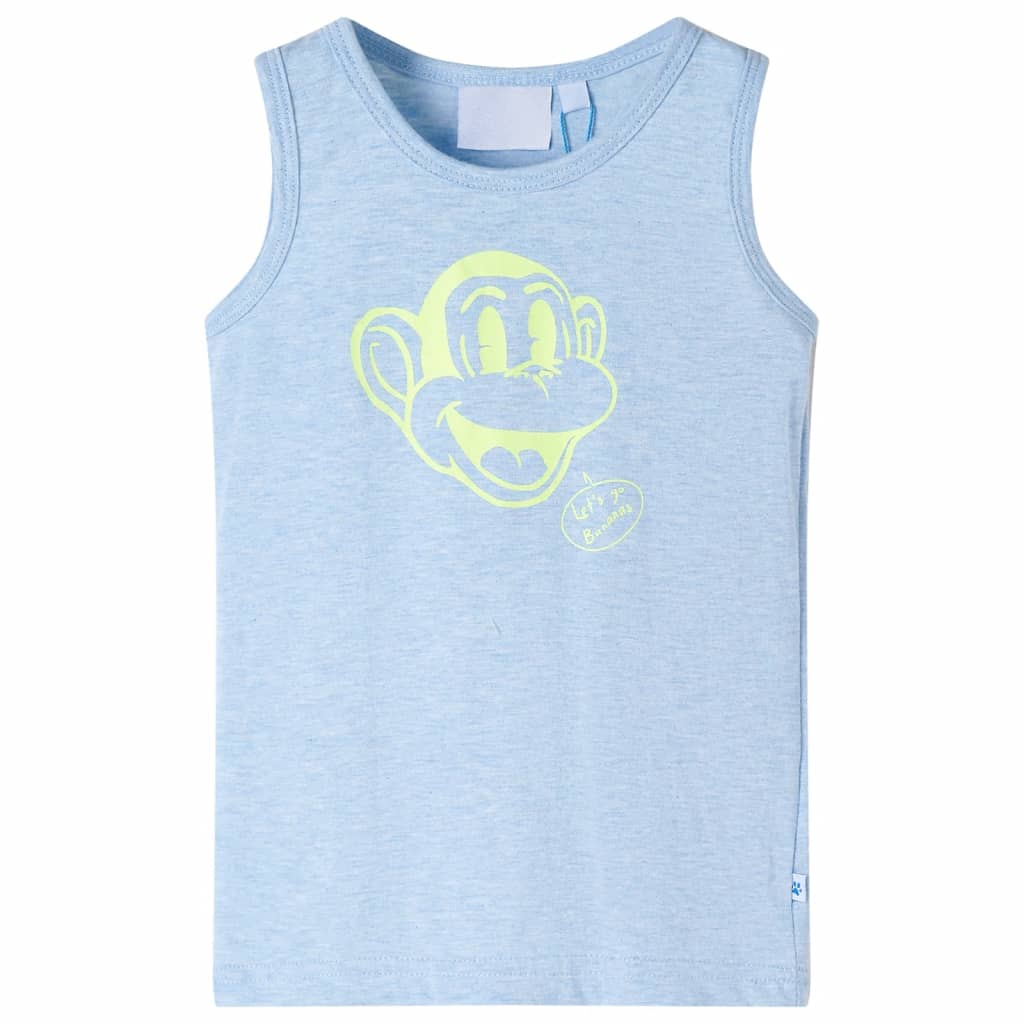 Vidaxl Children's Top 92 mélangé bleu doux