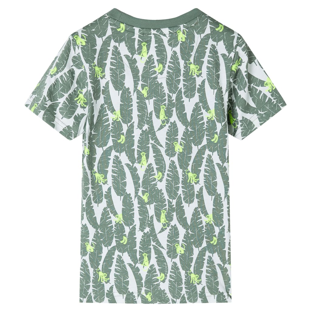 Vidaxl Child's Shirt 140 ECRU et Donkerklimopgroen