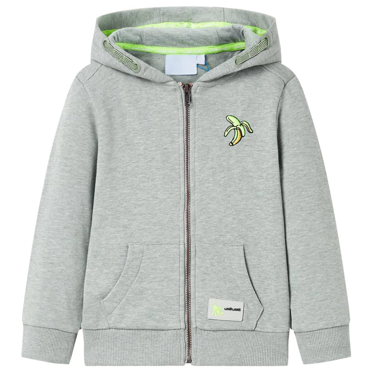 Vidaxl Gile pour enfants avec capuche et rits 104 mixte lichtkaki
