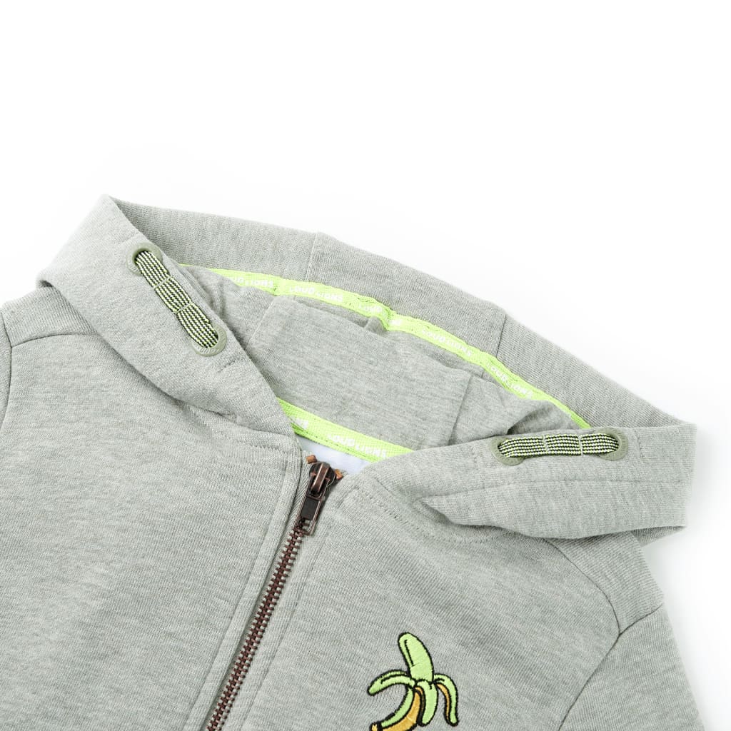 Vidaxl Gile pour enfants avec capuche et rits 104 mixte lichtkaki