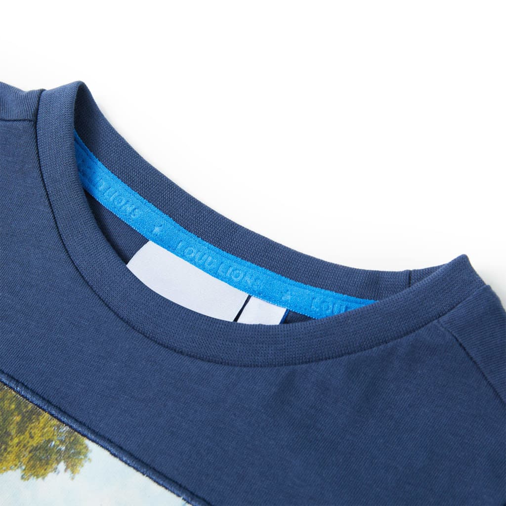 Vidaxl Child's Shirt 92 Bleu foncé