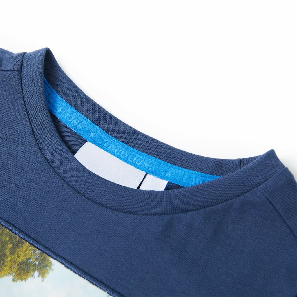Vidaxl Child's Shirt 140 Bleu foncé