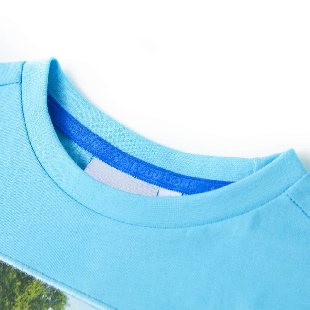 Vidaxl Child's Shirt 140 Blue de mer