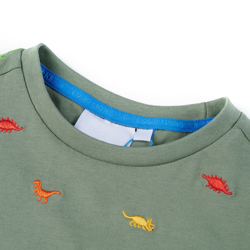 Vidaxl Child's Shirt avec manches courtes 92 Kakikentig