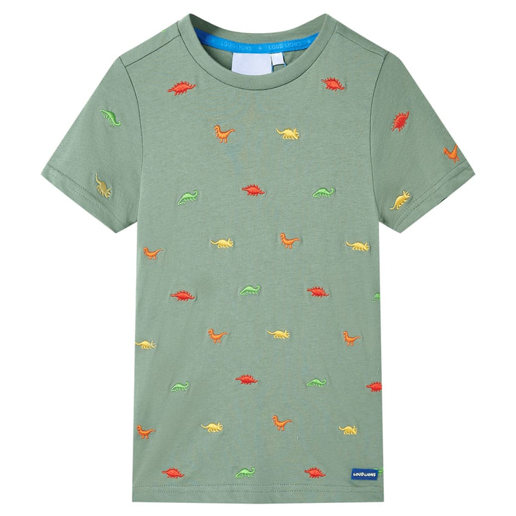 Vidaxl Child's Shirt avec manches courtes 128 Kakikientig