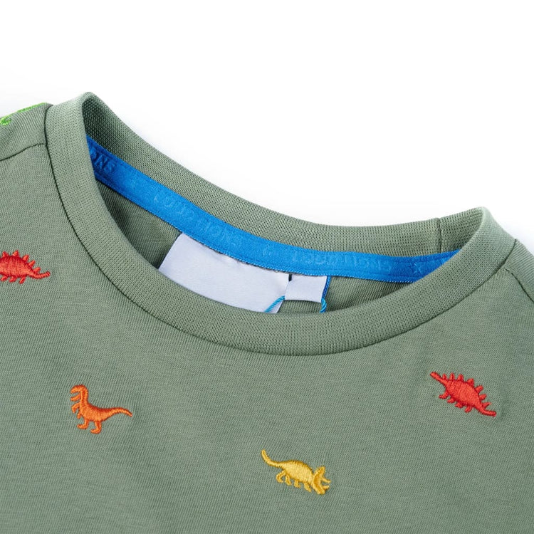 Vidaxl Child's Shirt avec manches courtes 128 Kakikientig