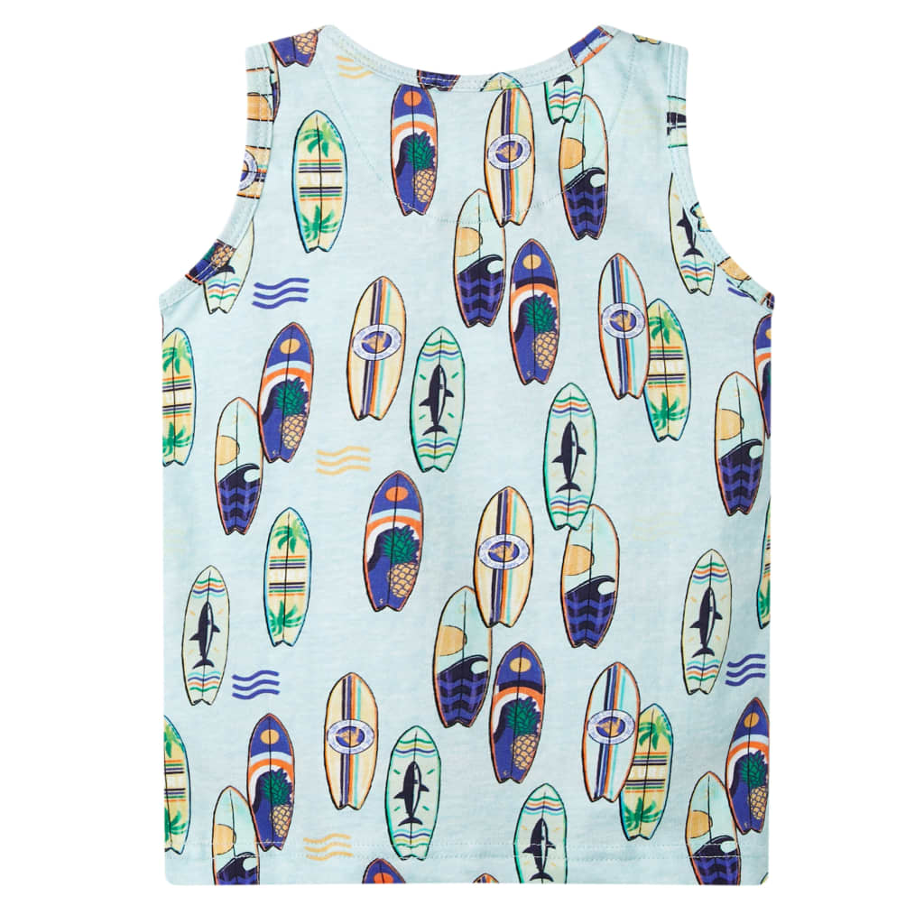 Vidaxl Children's Top 92 mélangé bleu doux