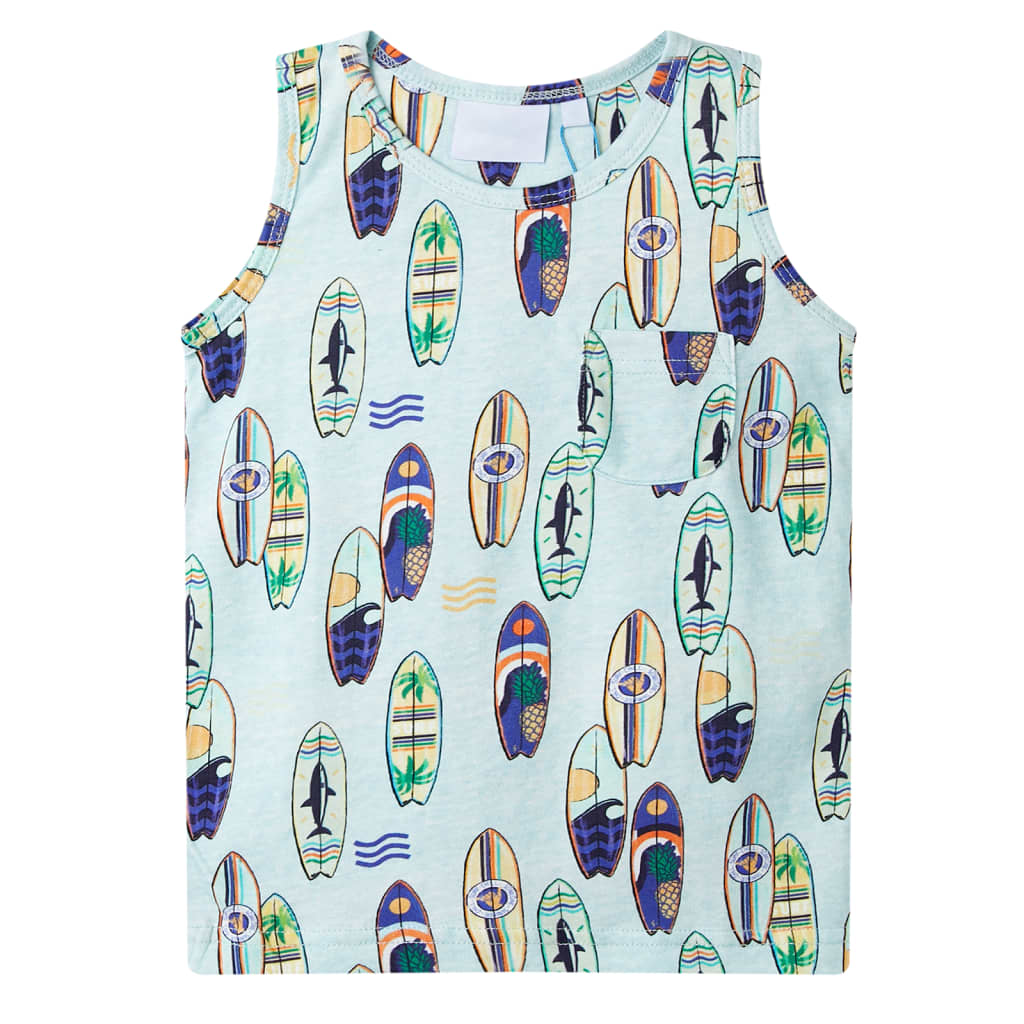 Vidaxl Children's Top 140 Bleu doux mélangé