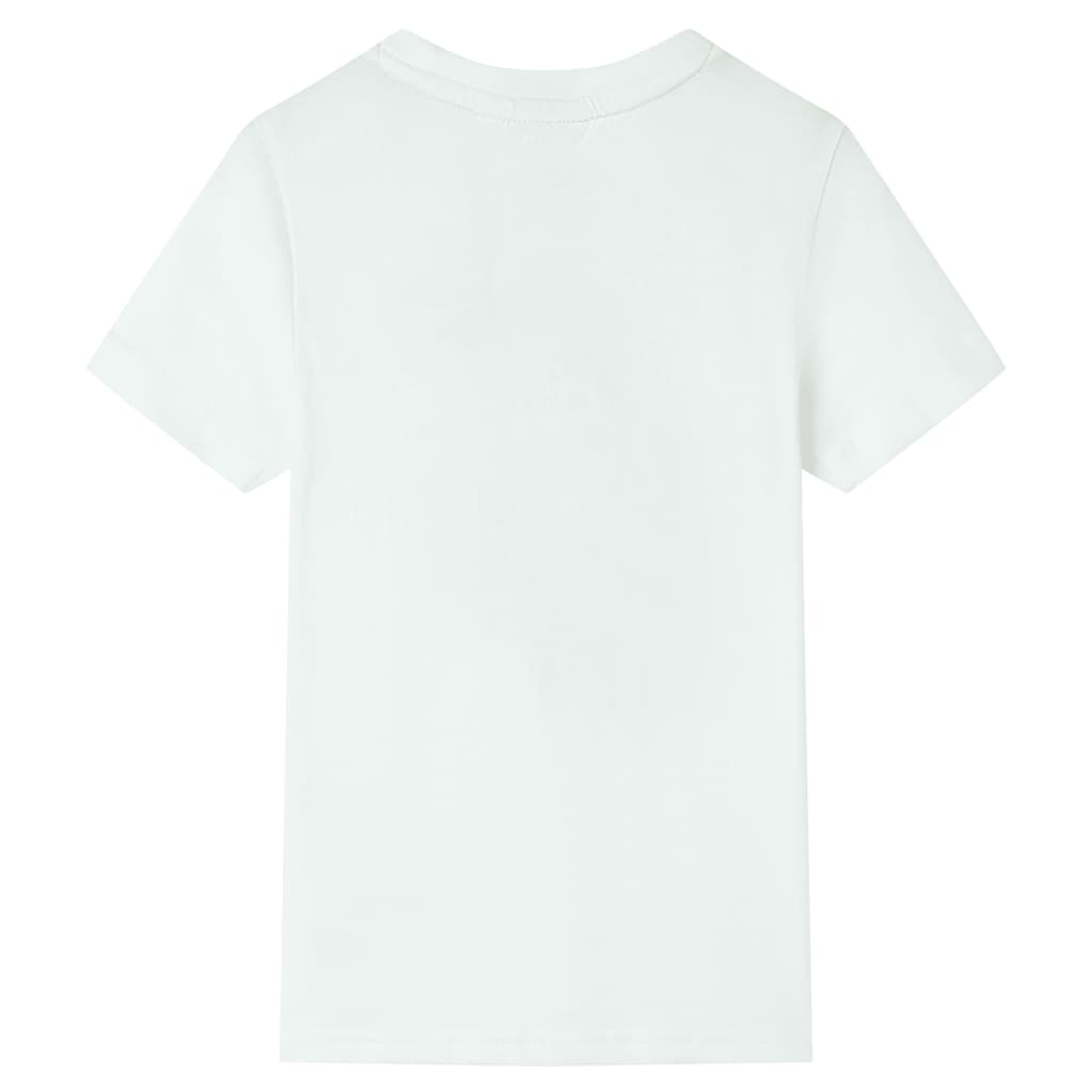 Chemise pour enfants vidaxl avec manches courtes 92 Ecru