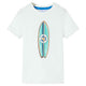 Vidaxl Children's Shirt avec manches courtes 128 ECRU