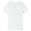 Vidaxl Children's Shirt avec manches courtes 128 ECRU