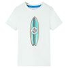 Vidaxl Children's Shirt avec manches courtes 140 ECRU