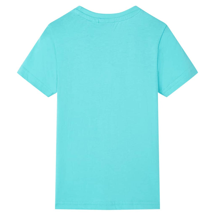 Vidaxl Child's Shirt avec manches courtes 92 Bleu de mer