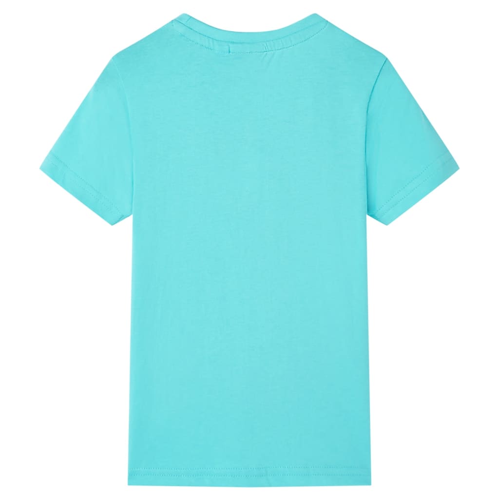 Vidaxl Child's Shirt avec manches courtes 104 bleu de mer