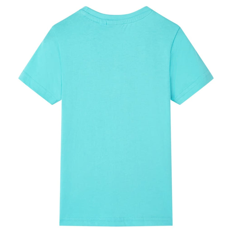 Vidaxl Child's Shirt avec manches courtes 104 bleu de mer