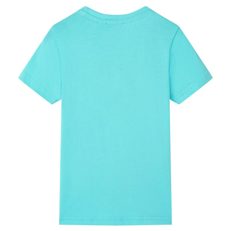 Vidaxl Child's Shirt avec manches courtes 116 bleu de mer