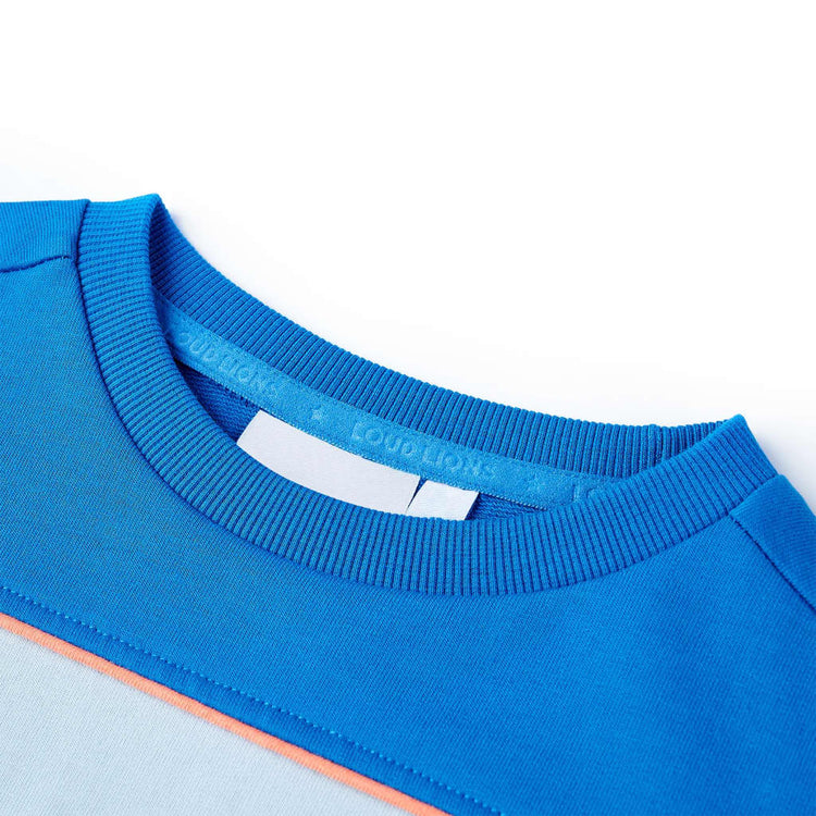 Vidaxl Pull pour enfants 92 bleu vif et bleu clair