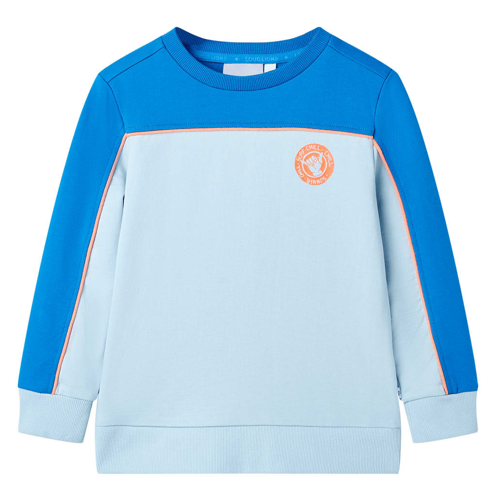 Pull pour enfants vidaxl 104 bleu vif et bleu clair