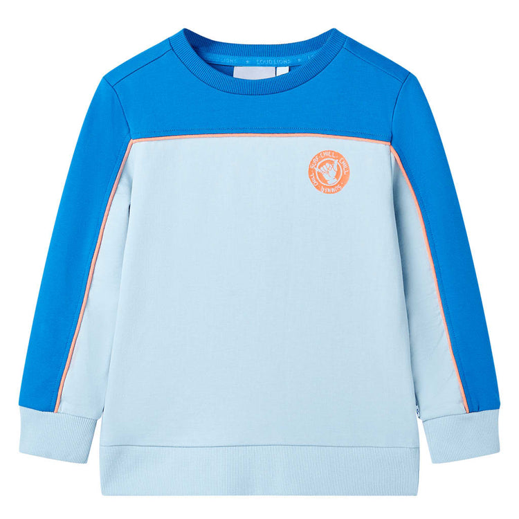 Pull pour enfants vidaxl 104 bleu vif et bleu clair