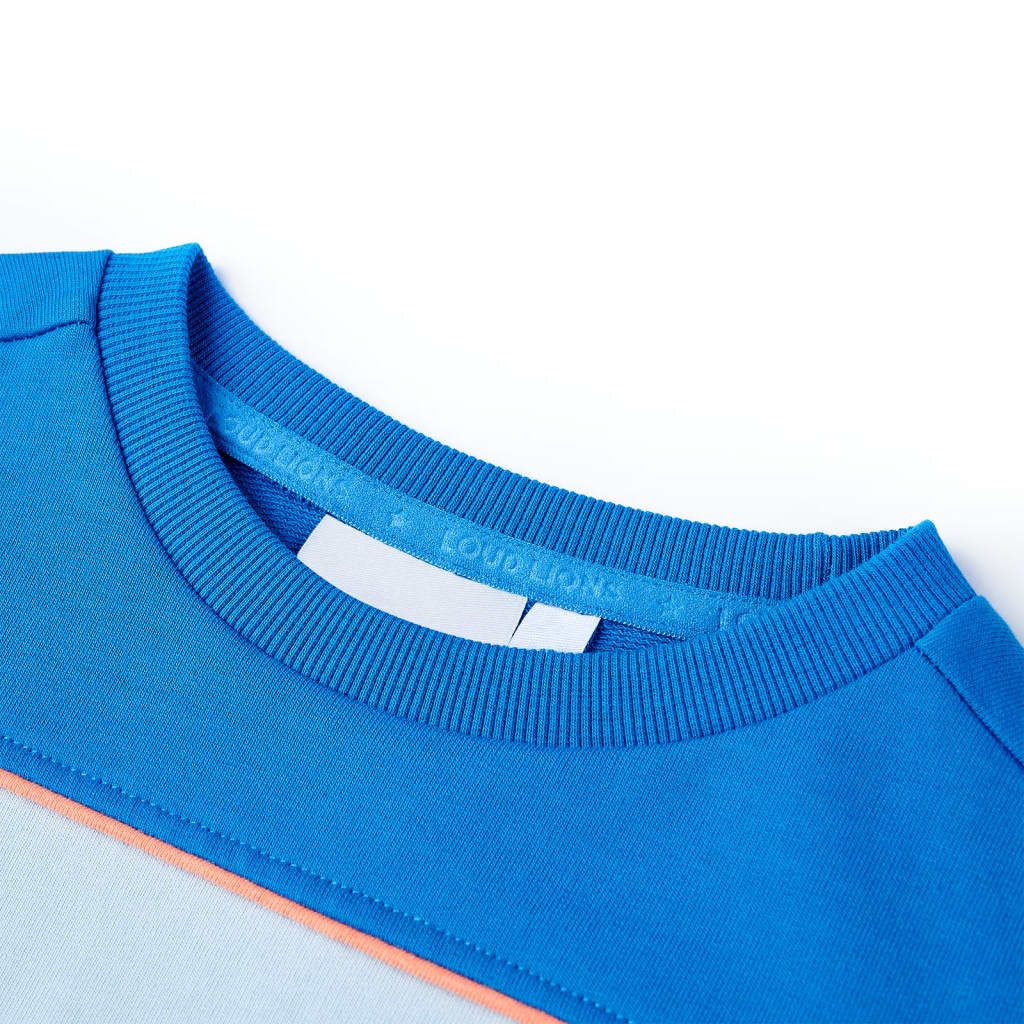 Pull pour enfants Vidaxl 116 bleu vif et bleu clair