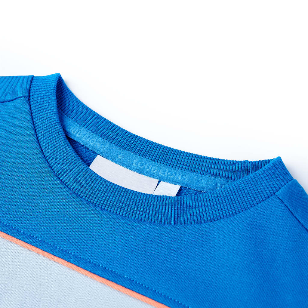 Vidaxl Pull pour enfants 140 bleu vif et bleu clair