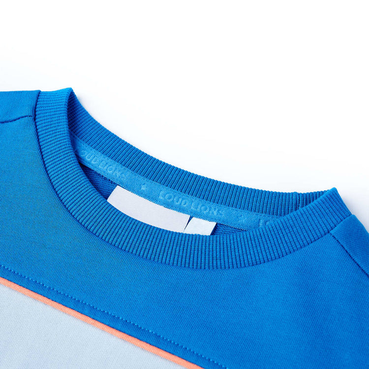 Vidaxl Pull pour enfants 140 bleu vif et bleu clair
