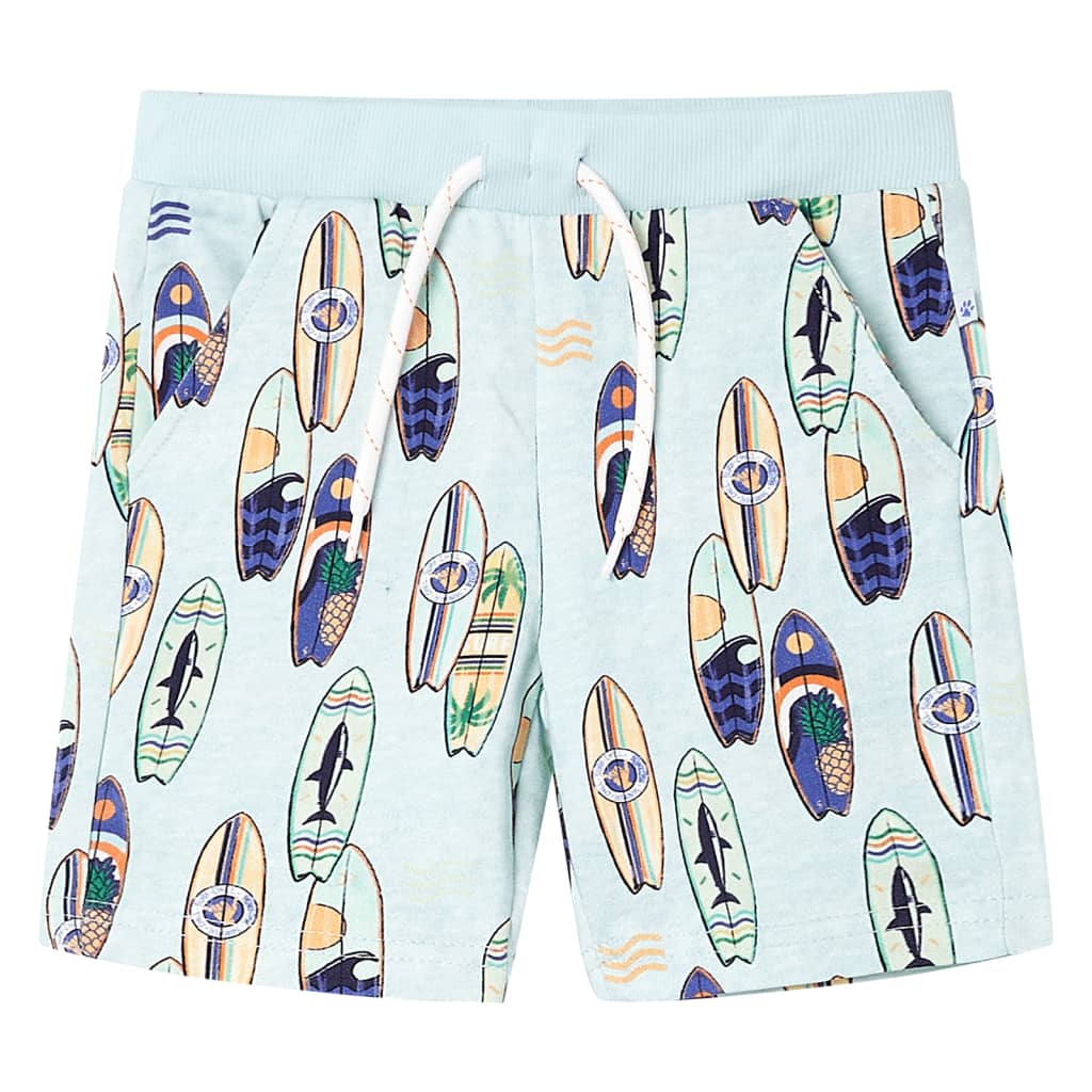 Short pour enfants vidaxl avec trekkoord 92 Bleu doux mélangé