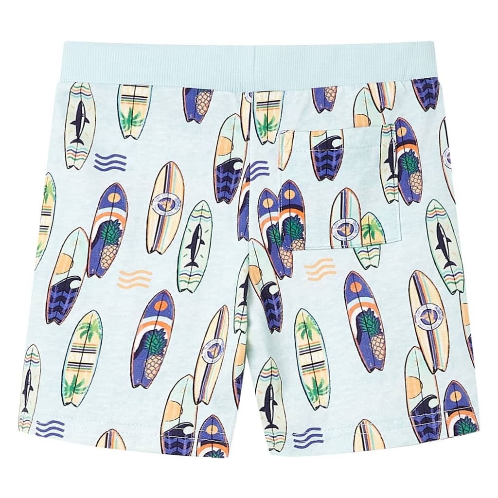 Short pour enfants vidaxl avec trekkoord 140 bleu doux mélangé