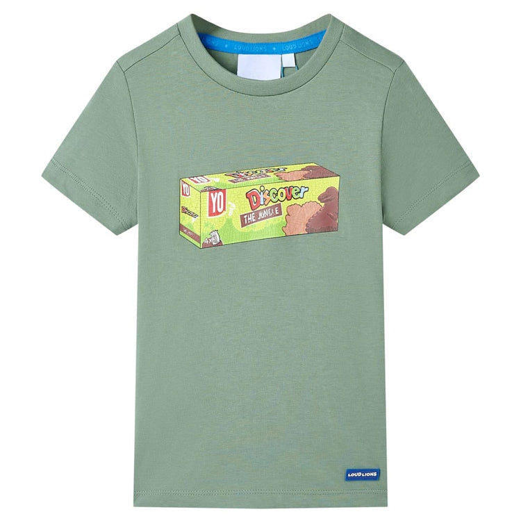 Vidaxl Child's Shirt avec manches courtes 140 Kakikientig