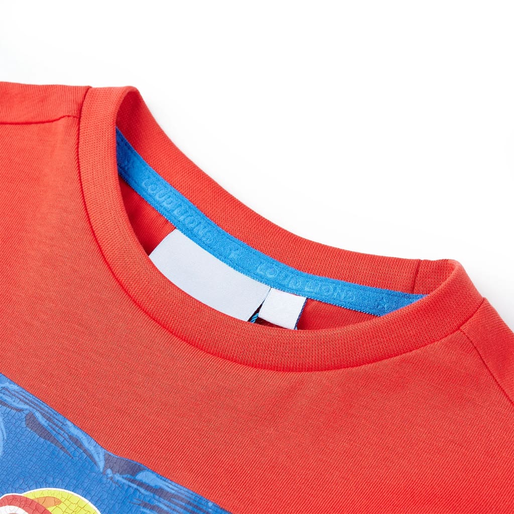 Vidaxl Child's Shirt avec manches courtes 92 rouge