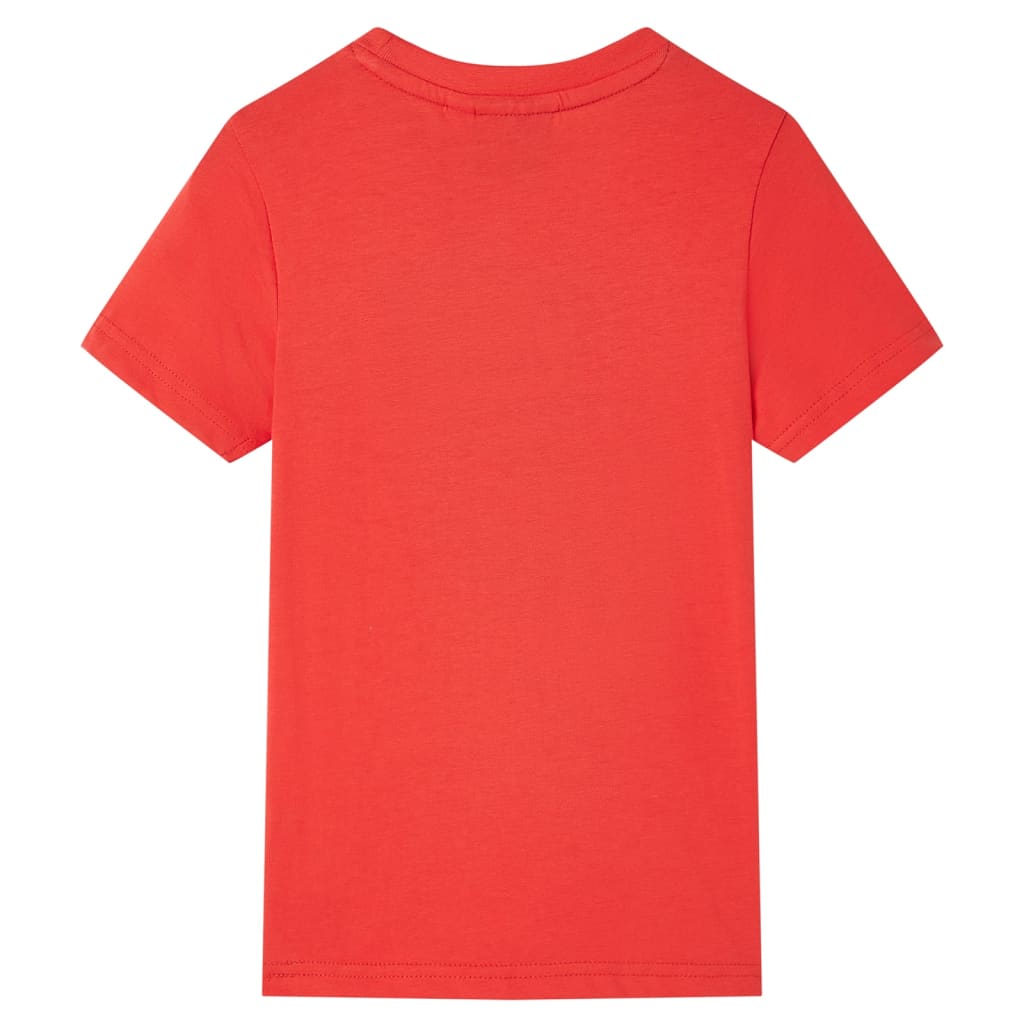 Vidaxl Child's Shirt avec manches courtes 128 rouge