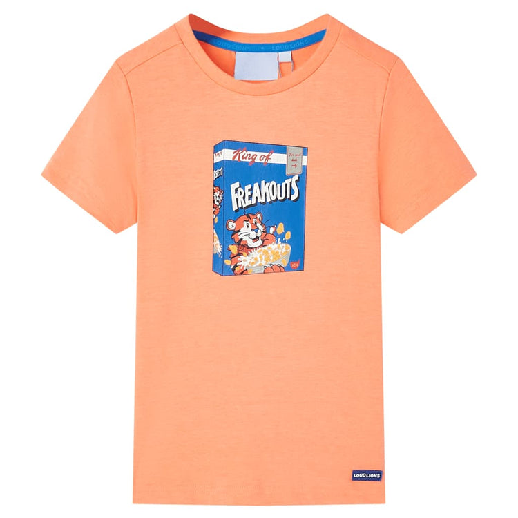 Vidaxl Child's Shirt avec manches courtes 116 Néonoranje