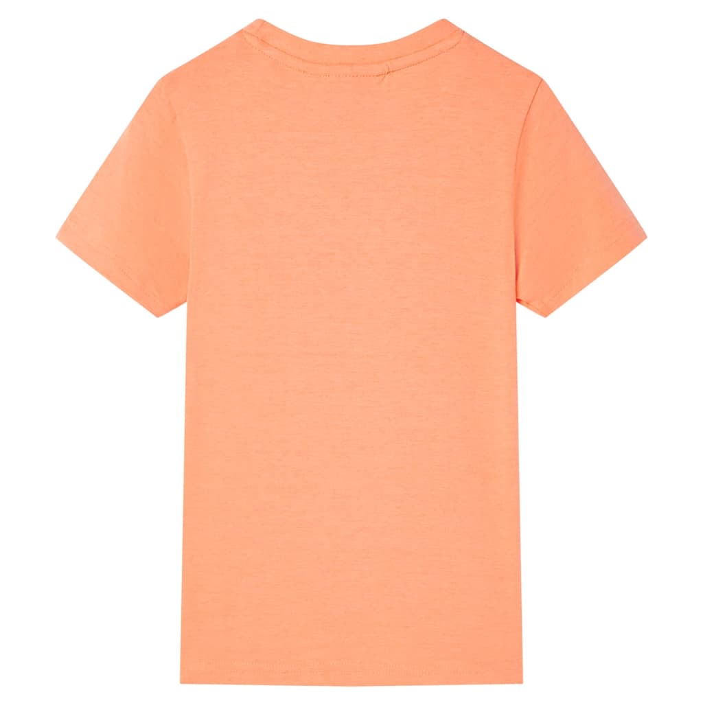 Vidaxl Child's Shirt avec manches courtes 116 Néonoranje