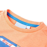 Vidaxl Child's Shirt avec manches courtes 128 Néonoranje - afbeelding 3