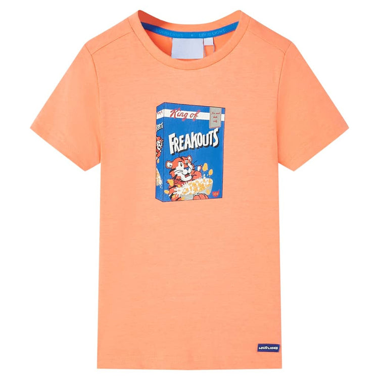 Vidaxl Child's Shirt avec manches courtes 140 Néonoranje