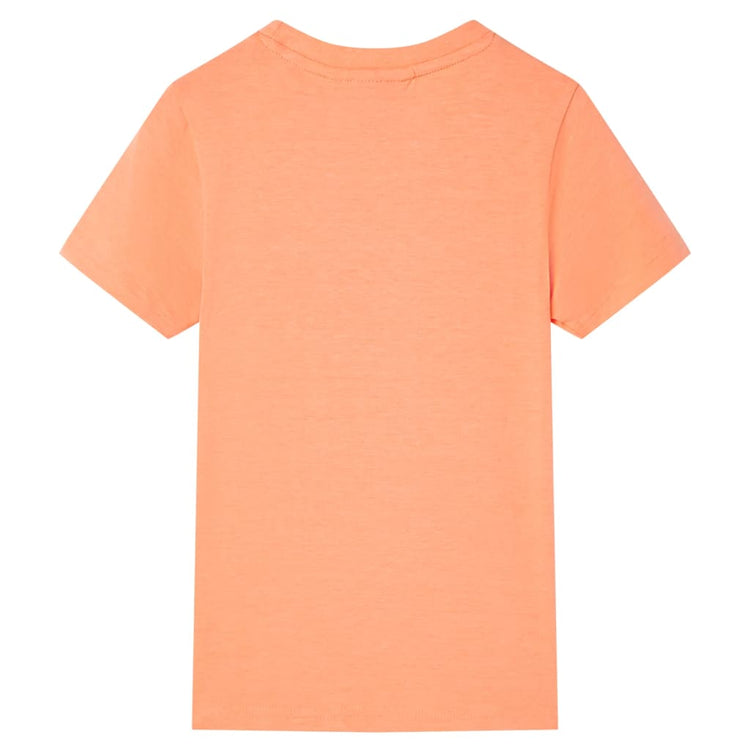 Vidaxl Child's Shirt avec manches courtes 140 Néonoranje