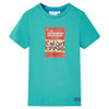 Vidaxl Children's Shirt avec manches courtes 128 Couleur de menthe foncée