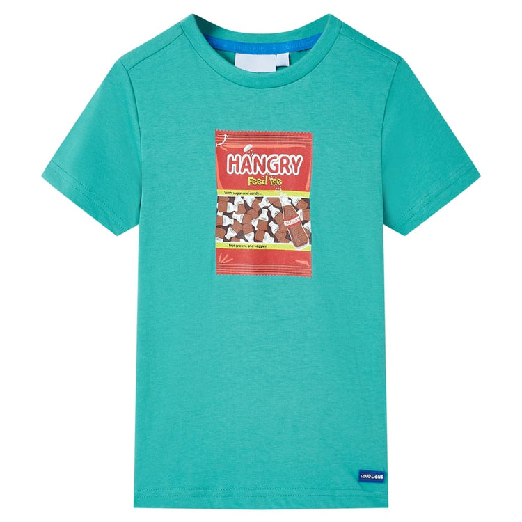 Vidaxl Child's Shirt avec manches courtes 140 Couleurs de menthe foncée