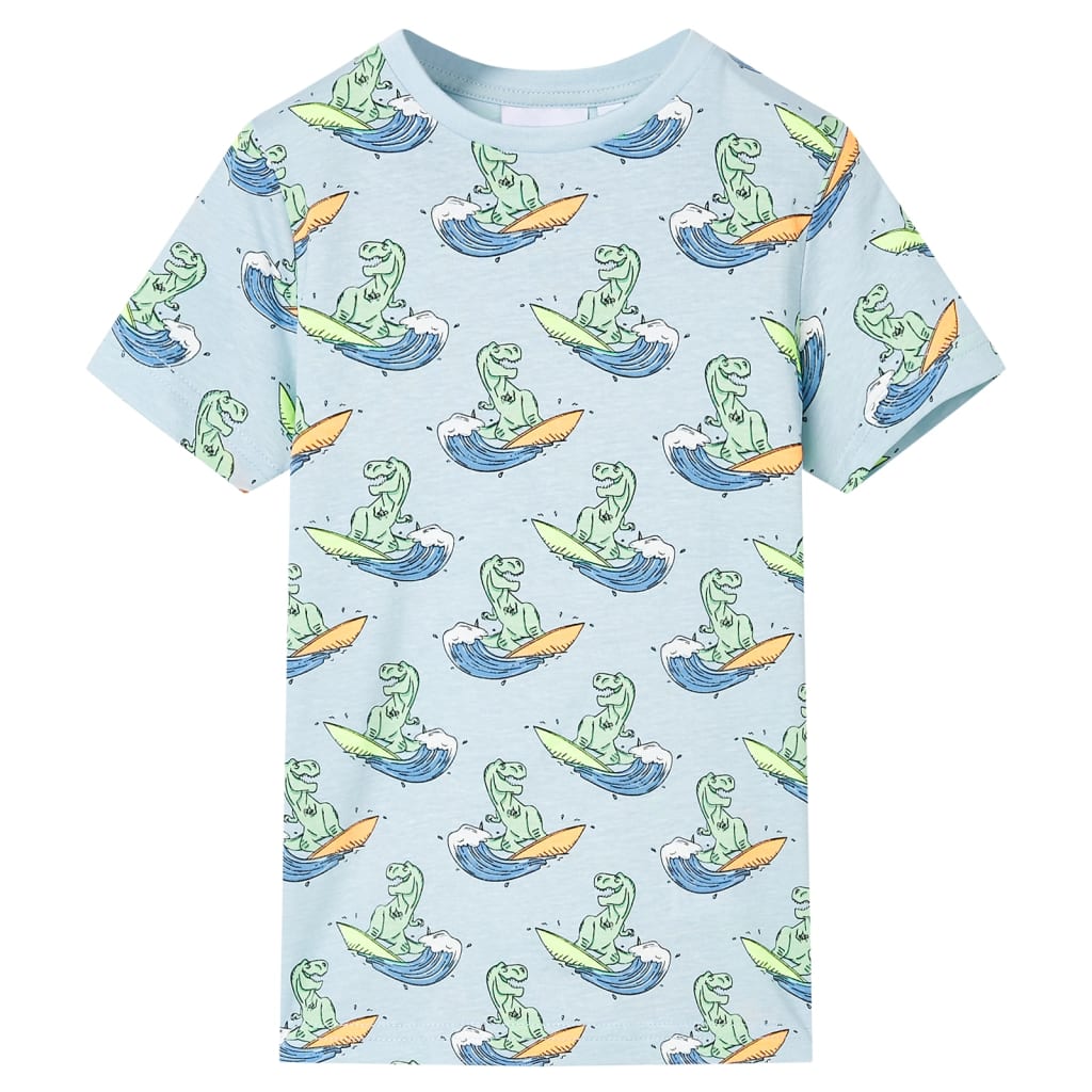 Pajama pour enfants vidaxl avec manches courtes 92 bleu clair