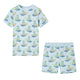 Pajama pour enfants Vidaxl avec manches courtes 116 bleu clair