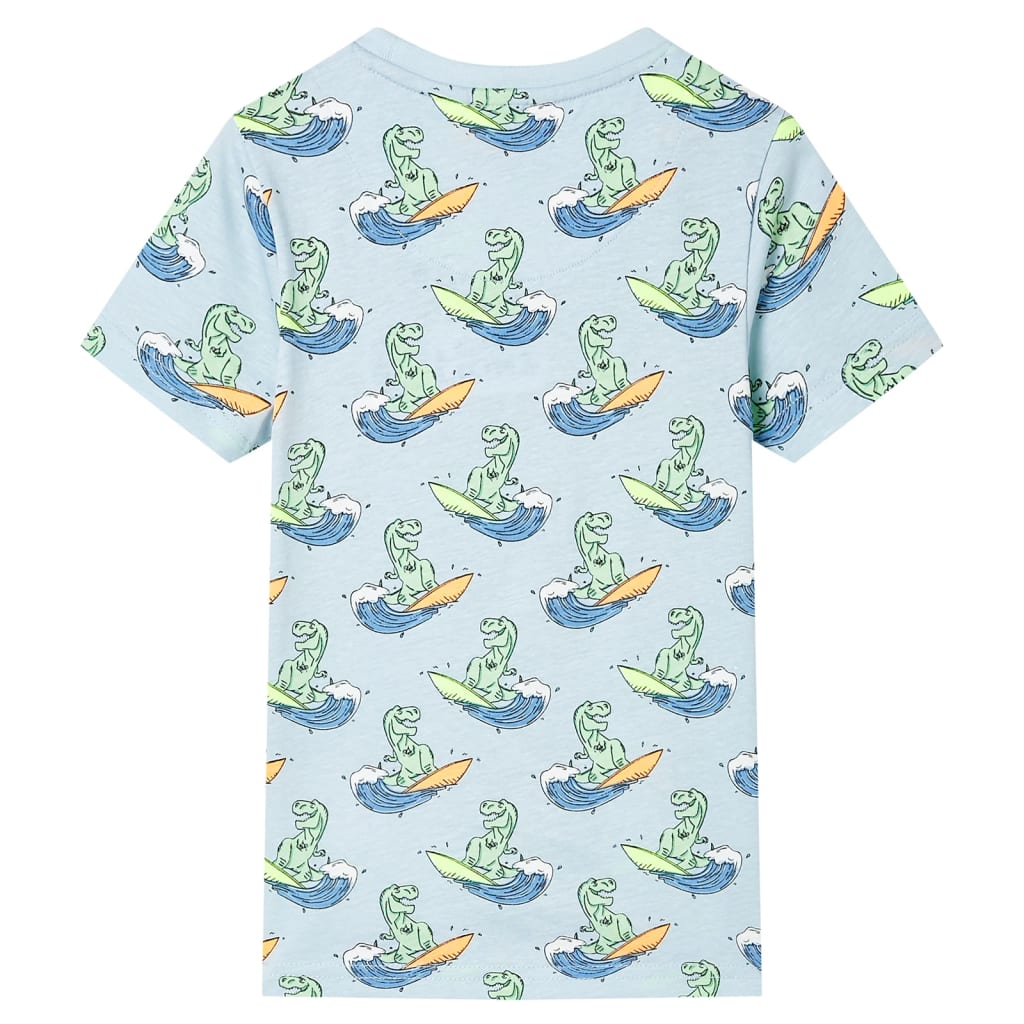 Pajama pour enfants Vidaxl avec manches courtes 116 bleu clair
